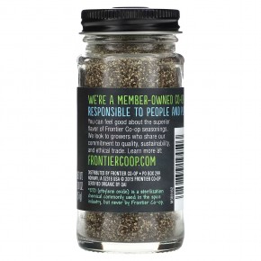 Frontier Co-op, Organic Black Pepper, Medium Grind, 1.8 oz (51 g) в Москве - eco-herb.ru | фото