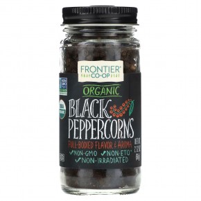 Frontier Co-op, Organic Black Peppercorns, Whole, 2.12 oz (60 g) в Москве - eco-herb.ru | фото