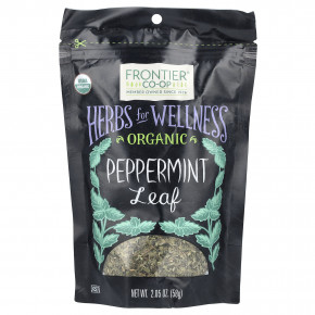 Frontier Co-op, органические листья перечной мяты, 58 г (2,05 унции) - описание | фото