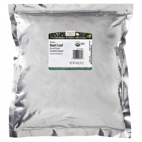 Frontier Co-op, органические нарезанные и просеянные листья сладкого базилика, 453 г (16 унций) в Москве - eco-herb.ru | фото
