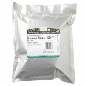 Frontier Co-op, органические палочки вьетнамской корицы премиального качества, 2 3/4 дюйма, 453 г (16 унций) в Москве - eco-herb.ru | фото