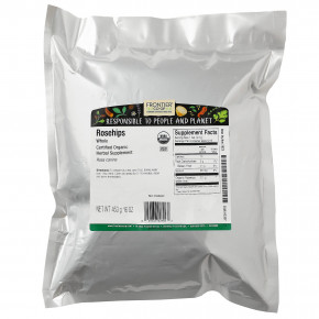 Frontier Co-op, органический цельный шиповник, 453 г (16 унций) в Москве - eco-herb.ru | фото