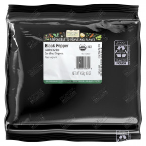 Frontier Co-op, органический черный перец, крупного помола, 453 г (16 унций) в Москве - eco-herb.ru | изображение Frontier Co-op, органический черный перец, крупного помола, 453 г (16 унций) в Москве - eco-herb.ru | фото