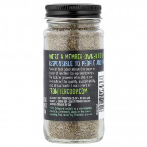 Frontier Co-op, органический черный перец, мелкого помола, 52 г (1,8 унции) в Москве - eco-herb.ru | фото