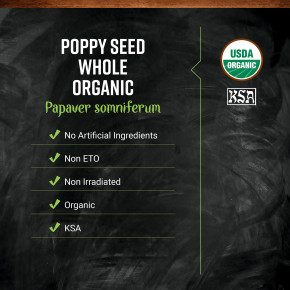 Frontier Co-op, органический мак, цельные семена, 453 г (16 унций) в Москве - eco-herb.ru | фото