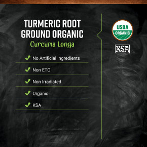 Frontier Co-op, органический молотый корень куркумы, 453 г (16 унций) в Москве - eco-herb.ru | фото