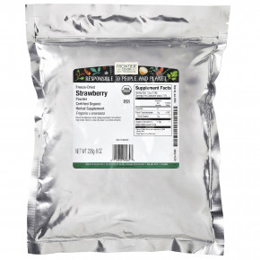 Frontier Co-op, органический порошок из сублимированной клубники, 226 г (8 унций) в Москве - eco-herb.ru | фото