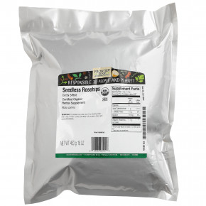 Frontier Co-op, органический шиповник без косточек, нарезанный и просеянный, 453 г (16 унций) в Москве - eco-herb.ru | фото