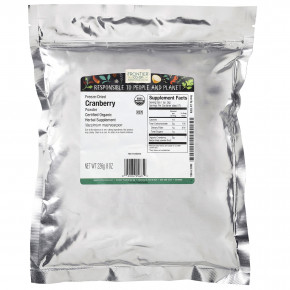 Frontier Co-op, порошок из органической сублимированной клюквы, 226 г (8 унций) в Москве - eco-herb.ru | фото