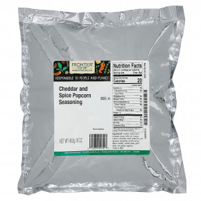 Frontier Co-op, Приправа для попкорна с сыром Чеддер и специями, 453 г (Товар снят с продажи) в Москве - eco-herb.ru | изображение Frontier Co-op, Приправа для попкорна с сыром Чеддер и специями, 453 г (Товар снят с продажи) в Москве - eco-herb.ru | фото