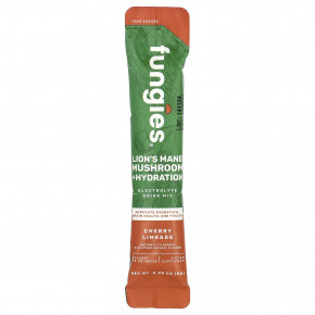 Fungies, ежовик гребенчатый, гриб, гидратация, смесь для приготовления электролитического напитка, вишневый лаймад, 6 пакетиков по 8 г (0,28 унции) в Москве - eco-herb.ru | фото