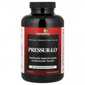 Futurebiotics, Pressur-Lo®, мультивитаминная, минеральная и травяная формула, 270 таблеток - описание | фото