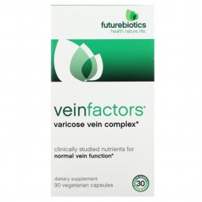 Futurebiotics, VeinFactors, противоварикозный комплекс, 90 вегетарианских капсул - описание