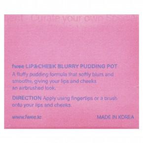 fwee, Lip & Cheek Blurry Pudding Pot, PK04 Crush, 5 г (0,17 унции) в Москве - eco-herb.ru | фото