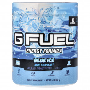 G FUEL, Energy Formula, голубой лед, голубая малина, 280 г (9,9 унции) - подробнее G FUEL, Energy Formula, голубой лед, голубая малина, 280 г (9,9 унции) - описание