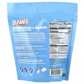 G FUEL, Hydration + Focus, смесь для приготовления электролитического напитка с Cognizin®, персик, 20 пакетиков-стиков по 6 г (0,21 унции) в Москве - eco-herb.ru | фото