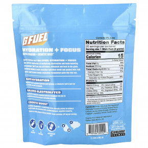 G FUEL, Hydration + Focus, смесь для приготовления электролитического напитка с Cognizin®, со вкусом апельсина, 20 пакетиков-стиков по 6 г (0,21 унции) в Москве - eco-herb.ru | фото