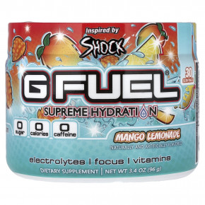 G FUEL, Supreme Hydration, манго и лимонад, 96 г (3,4 унции) в Москве - eco-herb.ru | изображение G FUEL, Supreme Hydration, манго и лимонад, 96 г (3,4 унции) в Москве - eco-herb.ru | фото
