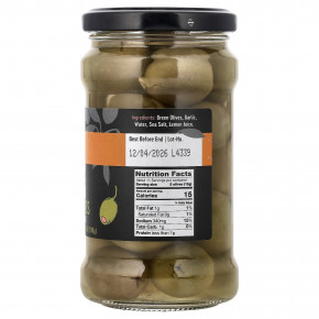 Gaea, Зеленые оливки, фаршированные чесноком, 295 г (10,4 унции) (Товар снят с продажи) в Москве - eco-herb.ru | фото
