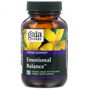 Gaia Herbs, Emotional Balance, 60 веганских капсул Phyto-Cap в Москве - eco-herb.ru | фото