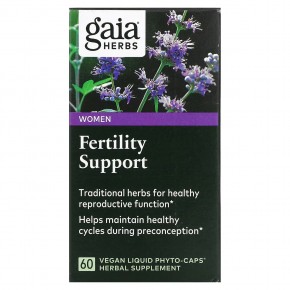Gaia Herbs, Поддержка репродуктивной функции у женщин, 60 растительных капсул Phyto-Caps с жидкостью в Москве - eco-herb.ru | фото
