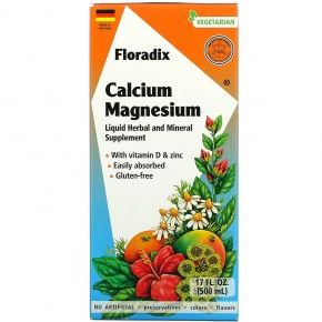 Floradix, Calcium Magnesium, 17 fl oz (500 ml) в Москве - eco-herb.ru | фото