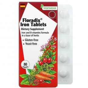 Floradix® железо + витамин, 80 таблеток - описание