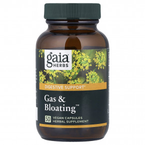Gaia Herbs, Gas & Bloating™, 50 веганских капсул в Москве - eco-herb.ru | фото