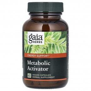 Gaia Herbs, Metabolic Activator, активатор метаболизма, 60 веганских капсул в Москве - eco-herb.ru | фото