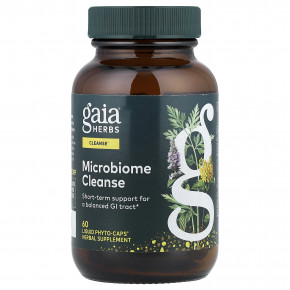 Gaia Herbs, Microbiome Cleanse, 60 жидких капсул Phyto-Caps® в Москве - eco-herb.ru | фото