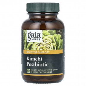 Gaia Herbs, Kimchi Postbiotic, 1,2 г, 60 веганских жидких фитокапсул (0,6 г на капсулу) в Москве - eco-herb.ru | фото