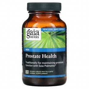 Gaia Herbs, Средство для поддержания здоровья простаты, 120 веганских капсул Phyto-Cap - описание