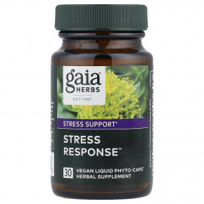 Gaia Herbs, Stress Response ™, 30 веганских капсул в Москве - eco-herb.ru | фото