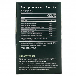 Gaia Herbs, травяной чай для облегчения эпизодического газообразования и вздутия живота, без кофеина, 16 чайных пакетиков, 32 г (1,13 унции) (Товар снят с продажи) в Москве - eco-herb.ru | фото