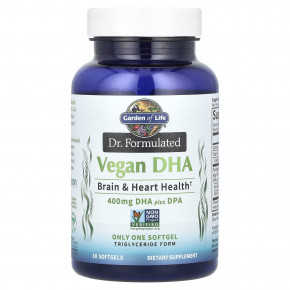 Garden of Life, Dr. Formulated Vegan DHA Plus DPA, 30 Softgels в Москве - eco-herb.ru | фото