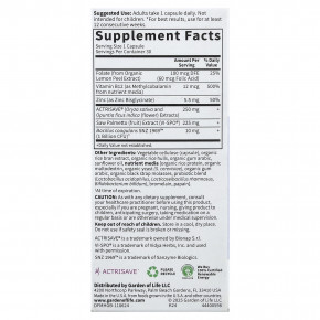 Garden of Life, Hair Growth+, для мужчин, 30 вегетарианских капсул в Москве - eco-herb.ru | фото