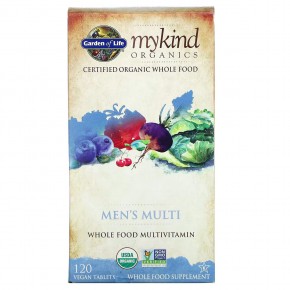Garden of Life, MyKind Organics, мультивитамины для мужчин, 120 веганских таблеток в Москве - eco-herb.ru | фото