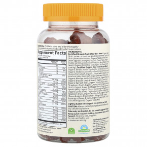 Garden of Life, Organics, мультивитаминные жевательные таблетки для детей, органические фрукты и витамины, вкус фруктов, 120 веганских жевательных мишек в Москве - eco-herb.ru | фото