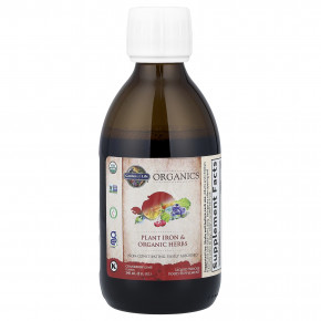 Garden of Life, Organics, растительное железо и органические травы, клюква и лайм, 240 мл (8 жидк. унций) в Москве - eco-herb.ru | фото