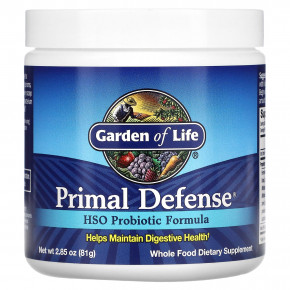 Garden of Life, Primal Defense, порошок, формула с пробиотиком HSO, 81 г (2,85 унции) в Москве - eco-herb.ru | фото