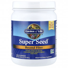 Garden of Life, Super Seed®, добавка с клетчаткой, 600 г (21 унция) - описание | фото