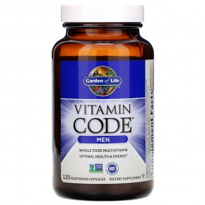 Garden of Life, Vitamin Code, мультивитамины из цельных продуктов для мужчин, 120 вегетарианских капсул в Москве - eco-herb.ru | фото