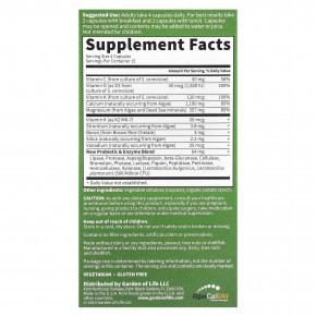 Garden of Life, Vitamin Code®, необработанный кальций ™, 60 вегетарианских капсул в Москве - eco-herb.ru | фото