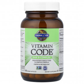 Garden of Life, Vitamin Code, Raw B-Complex, комплекс витаминов группы В, 60 веганских капсул в Москве - eco-herb.ru | изображение Garden of Life, Vitamin Code, Raw B-Complex, комплекс витаминов группы В, 60 веганских капсул в Москве - eco-herb.ru | фото