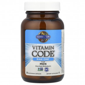 Garden of Life, Vitamin Code®, RAW One ™, мультивитамины для мужчин для приема один раз в день, 30 вегетарианских капсул в Москве - eco-herb.ru | фото