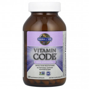 Garden of Life, Vitamin Code®, RAW Prenatal™, витамины для беременных, 180 вегетарианских капсул в Москве - eco-herb.ru | фото
