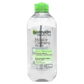 Garnier, SkinActive, мицеллярная очищающая вода, универсальное матирующее средство, 400 мл (13,5 унции) в Москве - eco-herb.ru | фото