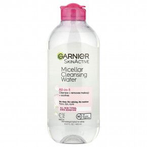 Garnier, SkinActive, мицеллярная очищающая вода, универсальное средство, 400 мл (13,5 жидк. Унции) - описание | фото