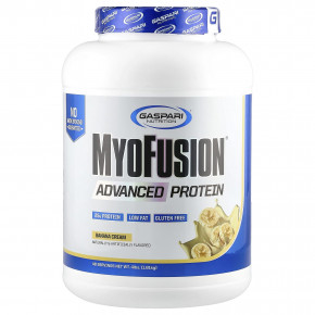 Gaspari Nutrition, MyoFusion, улучшенный протеин, банан и сливки, 1,81 г (4 фунта) в Москве - eco-herb.ru | фото