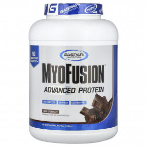 Gaspari Nutrition, MyoFusion, улучшенный протеин, молочный шоколад, 1,81 кг (4 фунта) в Москве - eco-herb.ru | фото